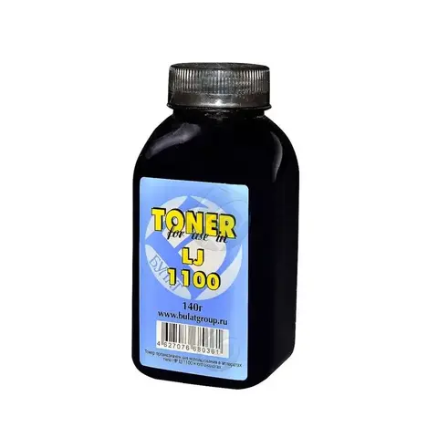 Тонер БУЛАТ для HP LJ 1100 (Чёрный, банка 140 г)