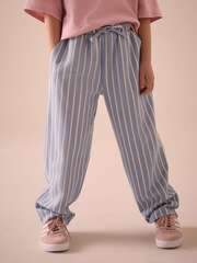 Брюки для девочки Next E61-304, Голубой, Белый