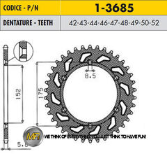 Звезда Задняя Ведомая Sunstar 1-3685-50 JTR853-50 TTR TTR250 TT250-R