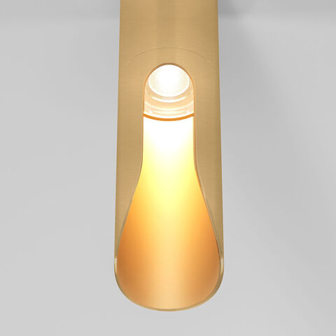 Накладной светодиодный светильник Elektrostandard Apex 25113/LED 7W 3000K латунь