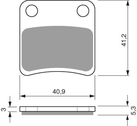 Тормозные колодки дисковые 303 S3