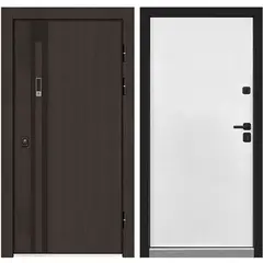 Купить Входная дверь Элит Термо тёмный дуб ПВХ молочный дуб