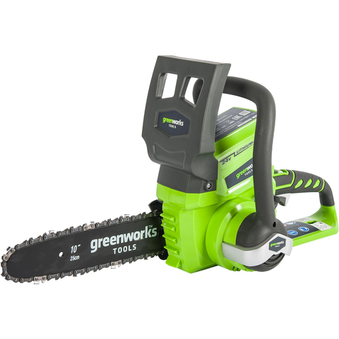 Цепная пила аккумуляторная GreenWorks G24CS25, 24V, 25см, без АКБ и ЗУ