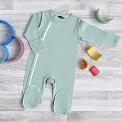 Комбинезон Mjölk Sleep and Play Пыльный ментоловый, швы наружу, уценка