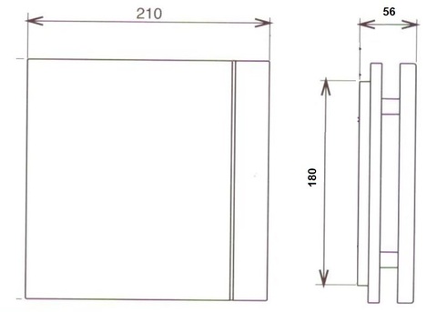 Лицевая панель для вентилятора Soler & Palau Silent 200 Design Marble White