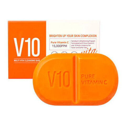 Some By Mi V10 Multi Vita Cleansing Bar - Очищающее мыло с витаминным комплексом