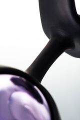 Фиолетово-чёрные вагинальные шарики TOYFA A-toys - 