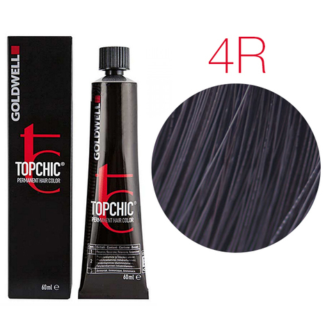 Goldwell Topchic 4R (темный махагон) - Стойкая крем-краска