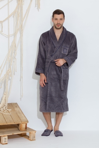 BOSWELL-БОСВЭЛЛ мужской  халат с тапочками  Maison Dor Турция