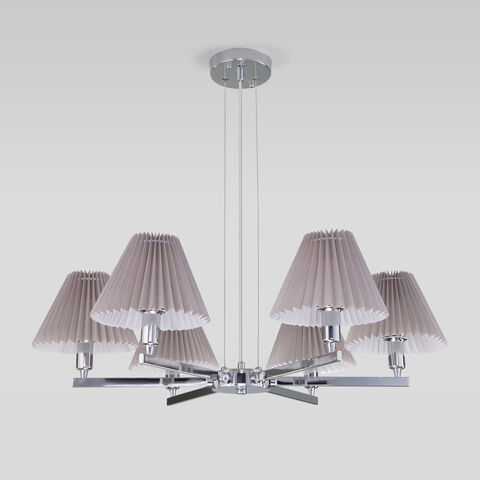 Подвесная люстра 60136/6 хром/серый