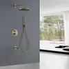Abber AF8117G Душевая система Wasser Kreis AF8117G скрытого монтажа с изливом, золото матовое