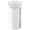 Duravit White Tulip Тумбочка напольная, 751x350x410 мм, 2 дерев. полки, цвет: белый высокоглянцевый WT423908585