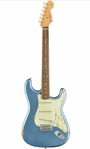Fender Road Worn 60S Strat PF LPB электрогитара, цвет голубой