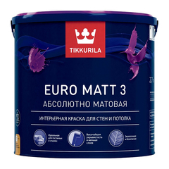 Краска интерьерная для стен и потолка TIKKURILA EURO MATT 3