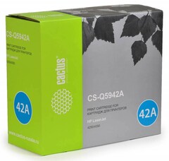 Картридж лазерный Cactus CS-Q5942A Q5942A черный (10000стр.) для HP LJ 4250/4350