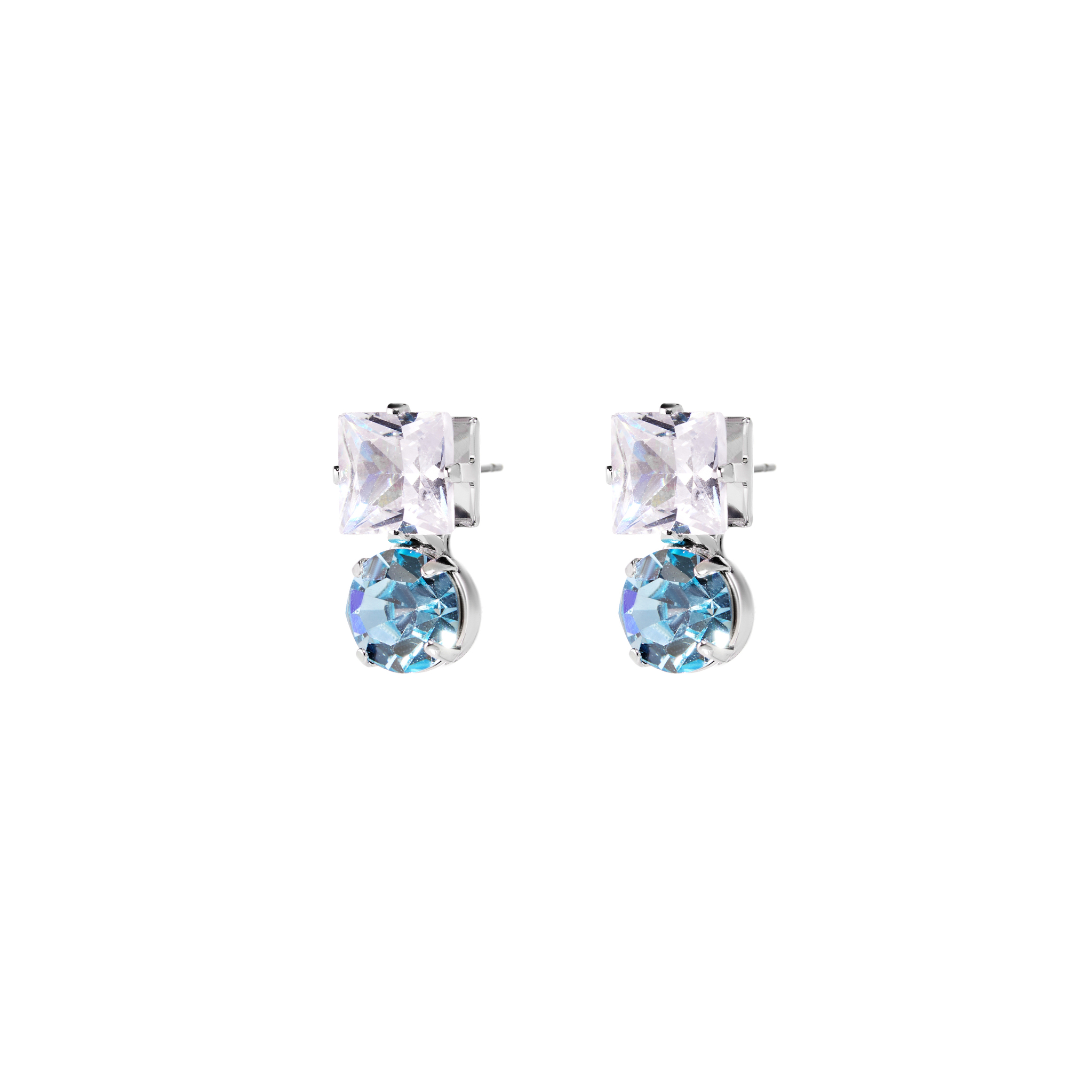 

Серьги Geometric Turquoise Crystal Earrings
