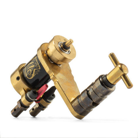 ТАТУ МАШИНКА HM TATTOO MACHINES INVICTUS ROTARY DIRECT DRIVE BRASS 2.5mm CCORD