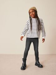 Джегинсы для девочки Next 175-657, Темно-серый