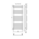 Полотенцесушитель электрический Terminus Ватра П28 500x1426, ТЭН HT-1 300W, левый/правый
