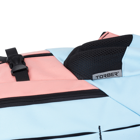 Картинка рюкзак городской Torber torber class x розово-голубой - 10