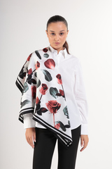 Шелковый платок из 100% Натурального шелка  ROSE