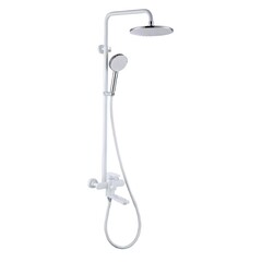 Hansen Душевая система, рейлинг, нержавеющая сталь HN31304-F, хром/белый