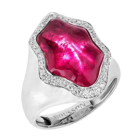 Кольцо с Рубеллитом и Бриллиантами, R0030-13/1