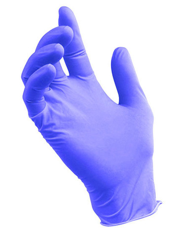 Перчатки косметические нитриловые Фиолетовые р. ХS (100 штук - 50 пар)