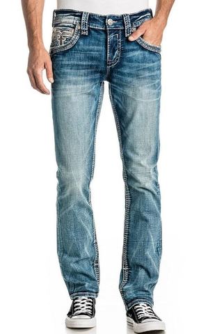Rock Revival | Джинсы мужские DELROY J200 STRAIGHT RP2344J200 перед