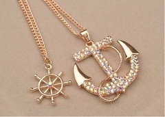 Купить Подвеска Кристальный якорь в Магазине тельняшек