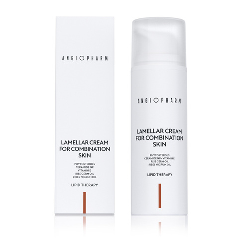 Крем ламеллярный ANGIOPHARM Lamellar Cream For Combination Skin 50 мл