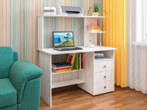 Компьютерный стол СК-6 крафт светлый