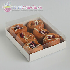 Коробочка с прозрачной крышкой 16х13х3 см