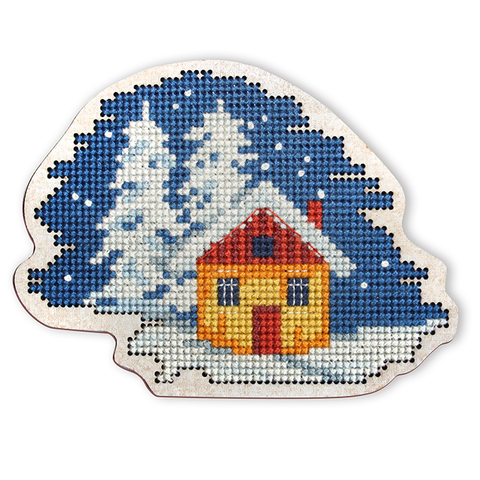 Коллекция:	Вышивка по перфорированной форме¶Название по-английски:	Wooden cross-stitch kit¶Название