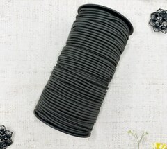 Резинка шляпная, d 3 мм, тёмный хаки