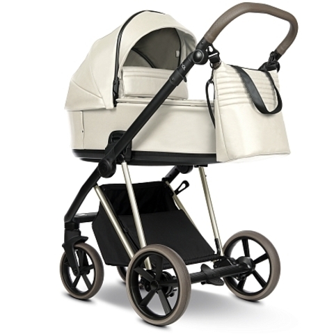 ROAN Коляска 2 в1 Sol Luxury короб + прогулка Butter Cream/Champagne