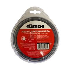 Леска для триммера круглая с нейлоновым сердечником 3мм 15м DERZHI