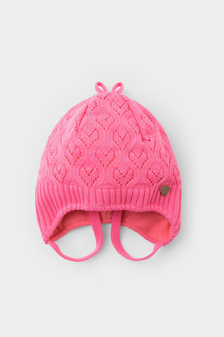 шапка  для девочки  КВ 20341/насыщенный коралл