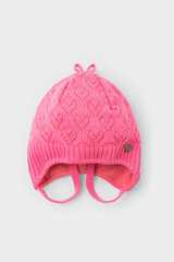 шапка  для девочки  КВ 20341/насыщенный коралл