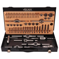Набор метчиков и плашек M1 -M10 HSS-G 66пр Volkel 48002