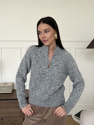 Свитер Детство серый