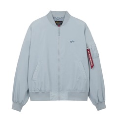 Бомбер Alpha Industries Logo L-2B Hunter Relaxed Mist (Серо-Голубой)