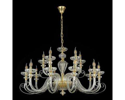 Подвесная люстра Newport ANNETTE 8620+5/C mat.soft gold clear, М0071529