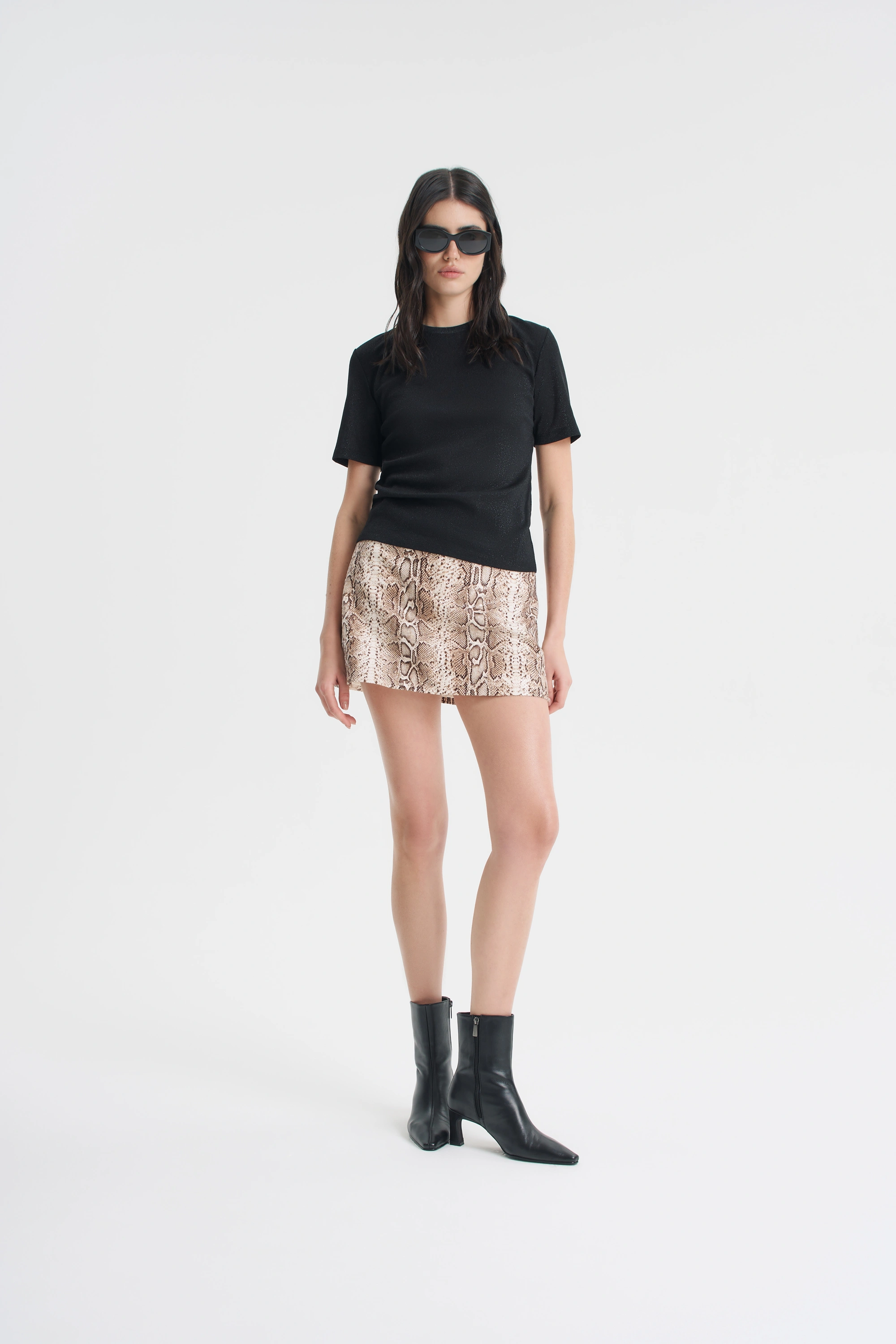 Юбка-мини питон