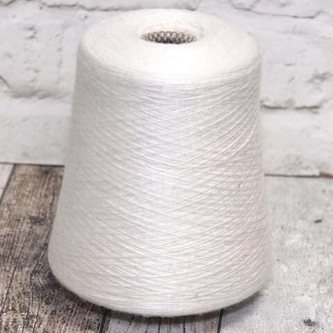 Полушерсть-стрейч BEST 2/48 белый молочный