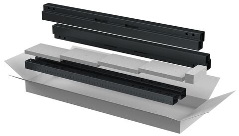 ITK LINEA N Компл. стоек и профилей шкафа 38U чер.