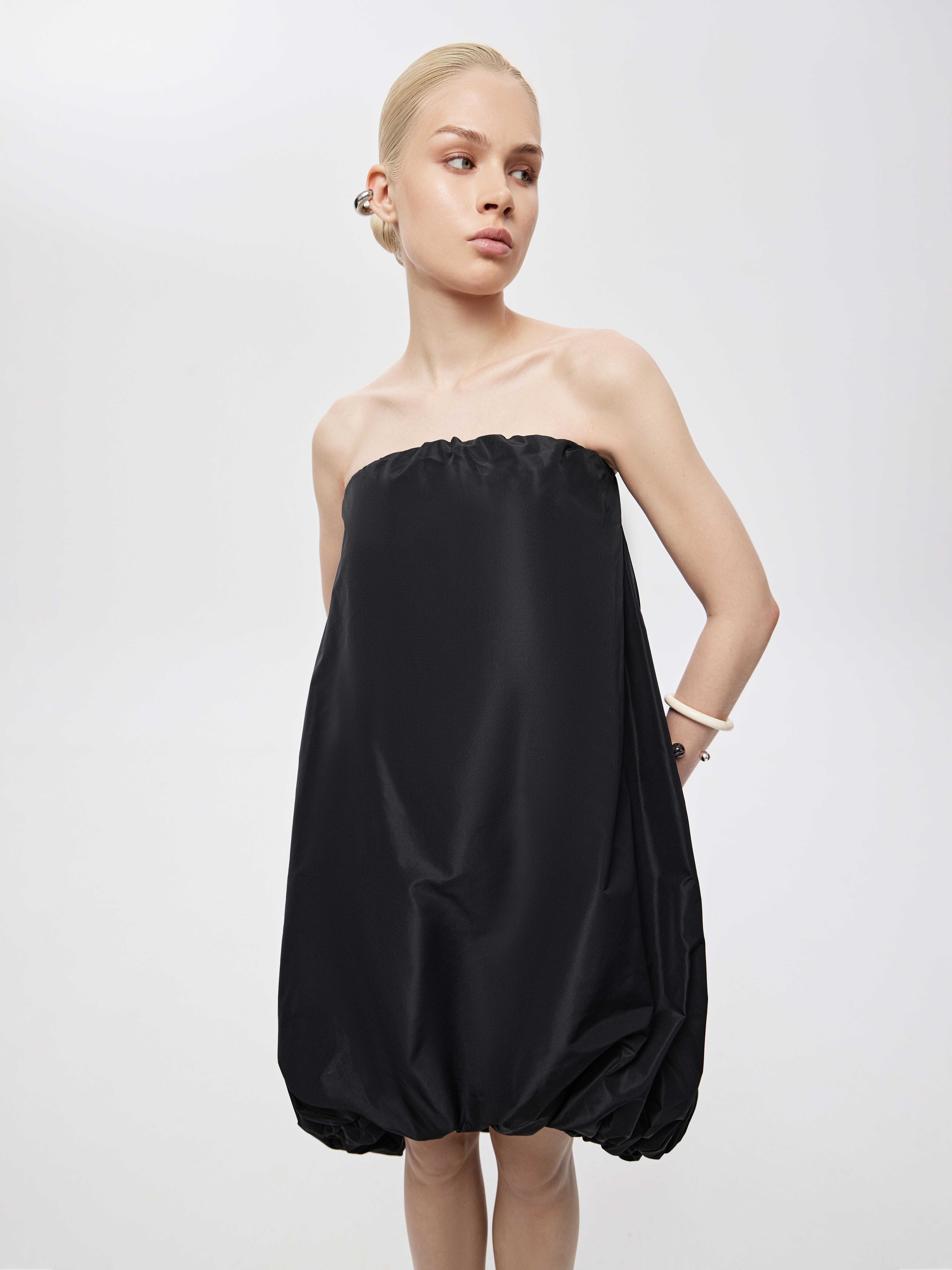 Платье баллон из греческой тафты