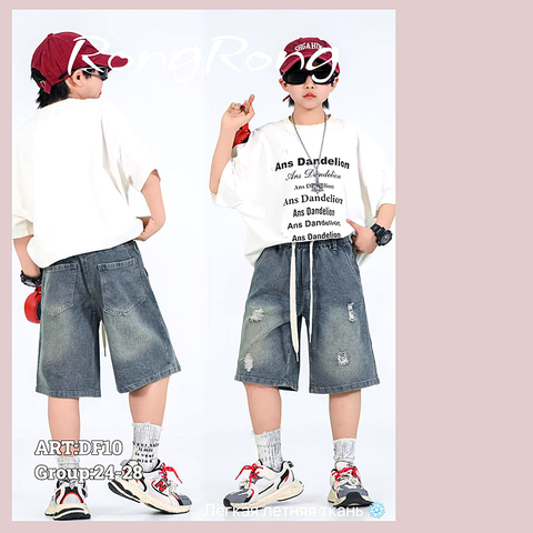 Бриджи джинсовые м (9-14) 260416-RN-DF10