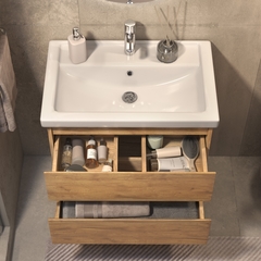 Тумба под раковину Фуста 700-0-2 (Фостер) навесная дуб золотой