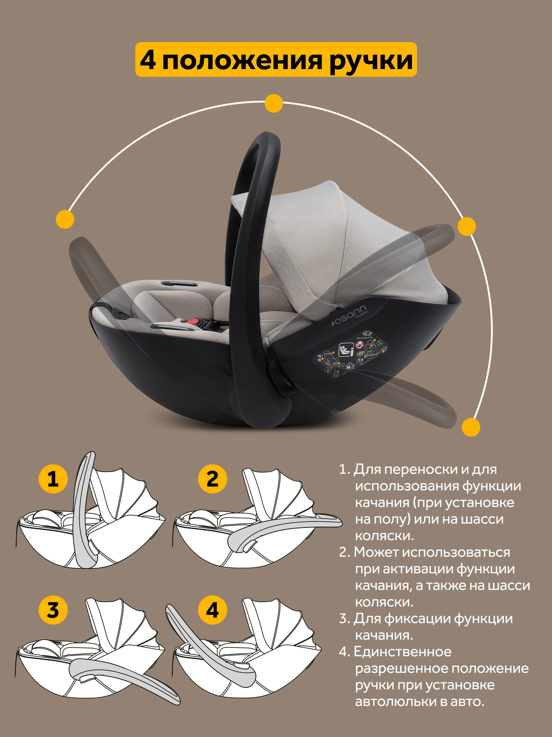 Детское автокресло Osann Cuddle, Wheat
